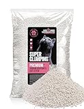 Natural Premium Super Clumping Cat Litter | 20L/15kg Bentonite Clay Cat Litter | Ideal for Short Haired Cats | Highly Absorbent | Non-Toxic | No Dust | Odour Control Litter | Lasts 4X Longer