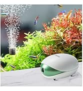 Boxtech Aquarium Air Pump,Oxygen Fish Air Pump with Adjustable Air Valve, Fish Tank Air Pump with...