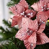 Factory Direct Craft Pink Velveteen Poinsettia...