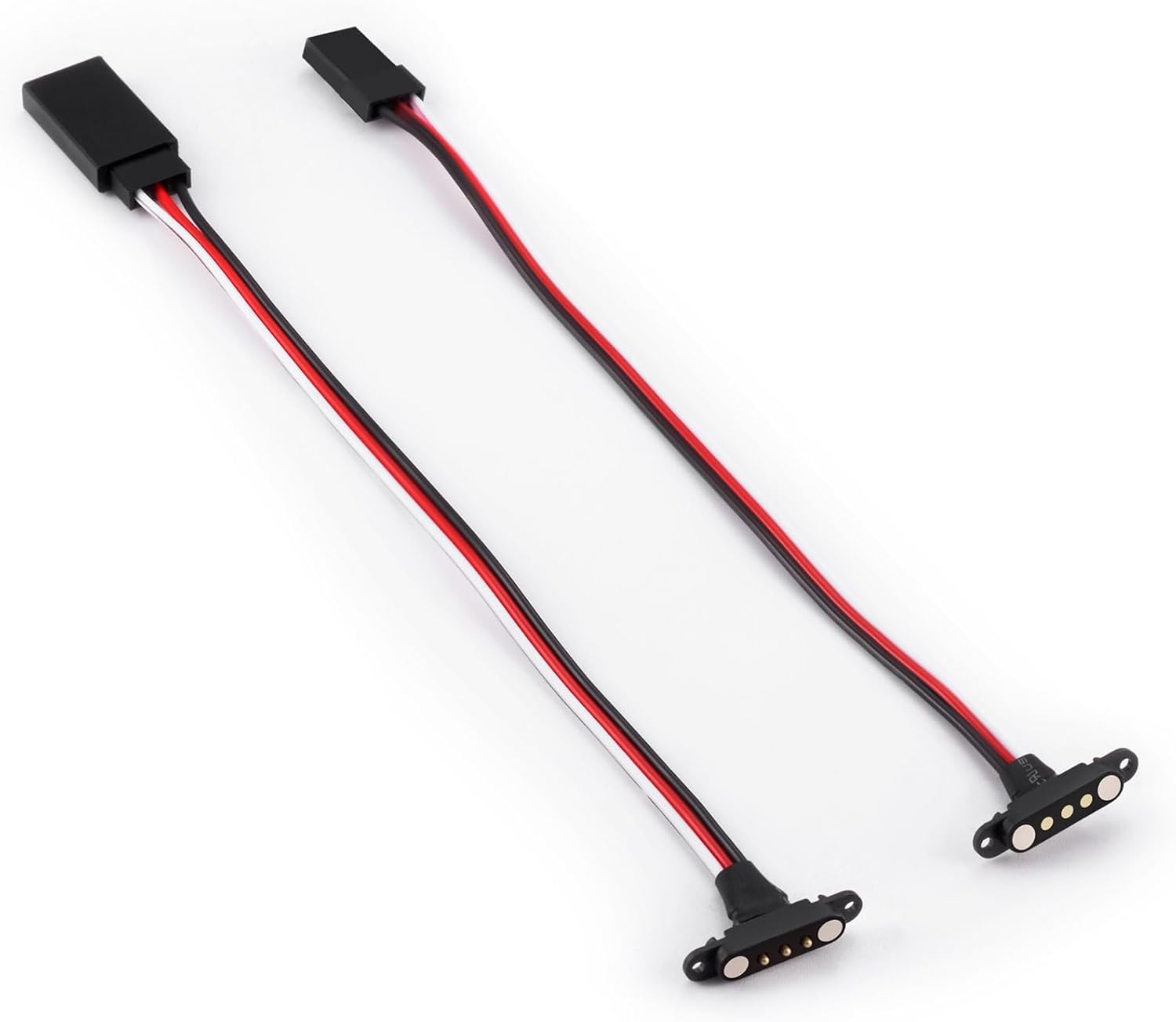 2 Sets Universal Magnetic Extension Cable JR ZH1.5 Wire Connector for RC Models Car Planes Drones (JR Wire)