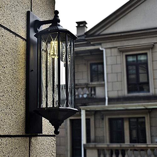 Lampe murale rétro luminaire extérieur étanche E27 pour façade de garage - 7