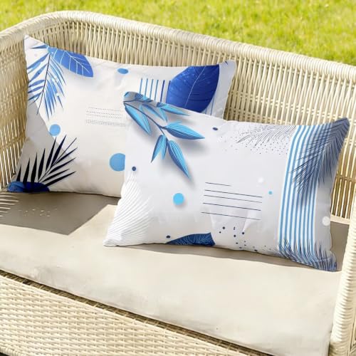 Lin taies d'oreillers geometrie 40x80 imperméable contre la pluie - 4