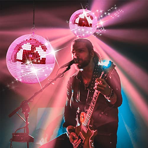 image for Mirror Ball for Disco DJ Club Party Wedding Home Decor, Muscab 12 Inch