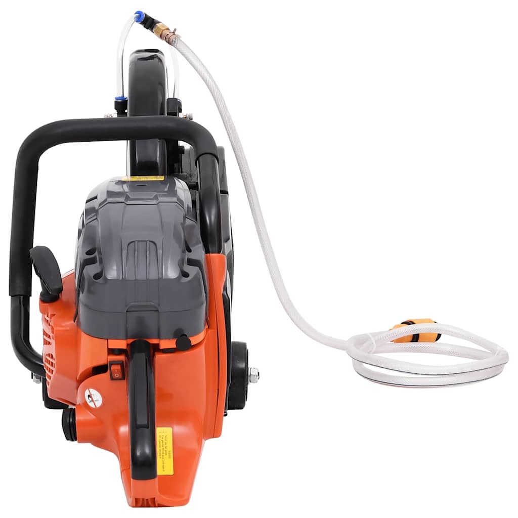 Piła spalinowa do betonu 58 cc z ostrzem diamentowym, średnica 305 mm, stalowa obudowa, głębokość cięcia 10,5 cm, moc silnika 3 HP, łącznie z 3 filtrami na plac budowy, do ogrodu, dla