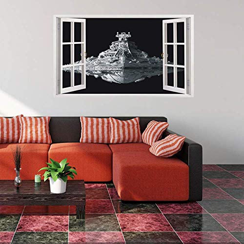 Affiche de vinyle vert vaisseau spatial avec effet 3D tridimensionnel