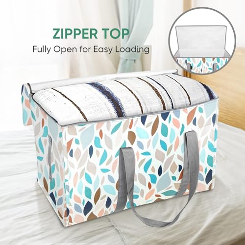 Image of BALEINE 2-Pack Oversized Moving Bags with Reinforced Handles, Heavy-Duty Storage Tote for Clothes, Moving Supplies (Mosaic, 2-Pack)