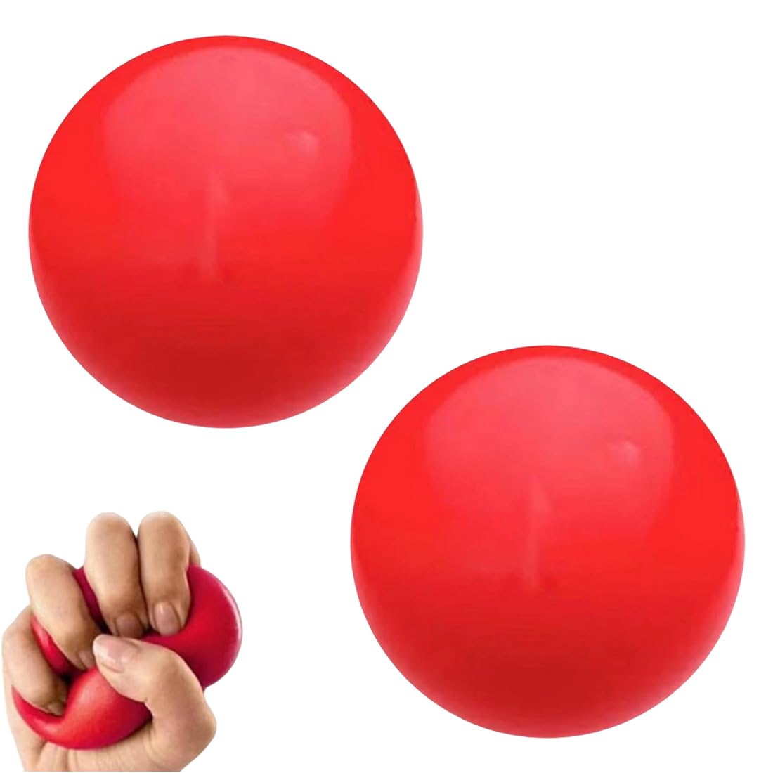 Balles D'exercice De Thérapie Des Mains Poignée Balle Reeducation Main 2 Pièces