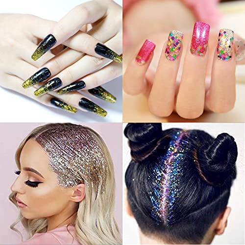 Yeweian Glitter Eyeshadow Palette, 30 Colors High Pigmented Eye Glitter Makeup Set, Colorful Eyeshadow Palette, Face Glitter Palette With Liquid Eyeshadow Primer Base, Glitter Primer (Set 01) #TOP5