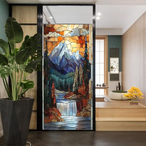Vinilo adhesivo para ventana efecto vitral 17.7x23.6 in miniatura 2
