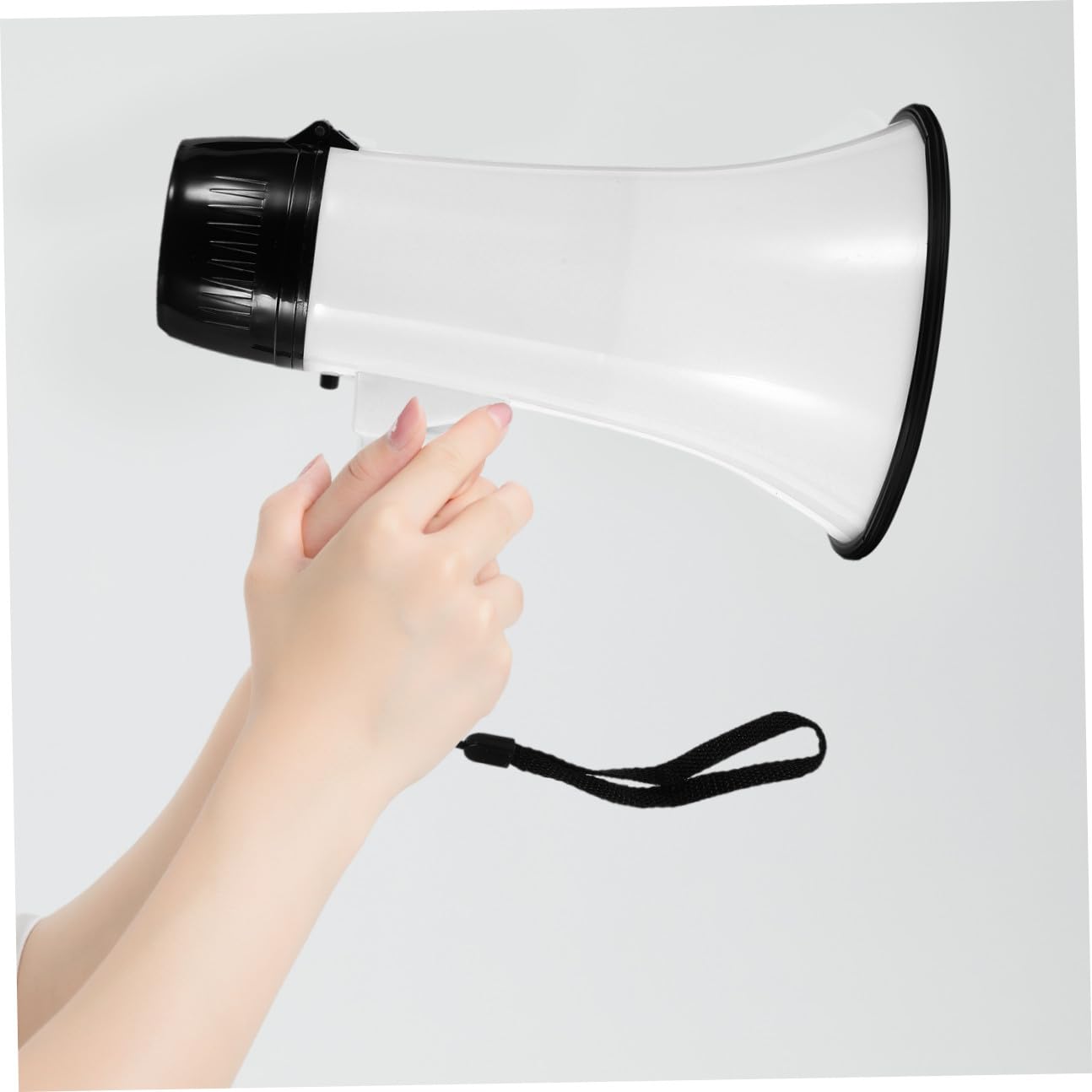 Megáfono de Mano Azul con Función de Alarma y Grabación Amplificador de Voz Portátil Plegable para Guías Turísticos y Micrófono de Duradero