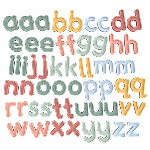 57 x Silicone Upper and Lower Case Alphabet Letters for Kids Spelling Set
