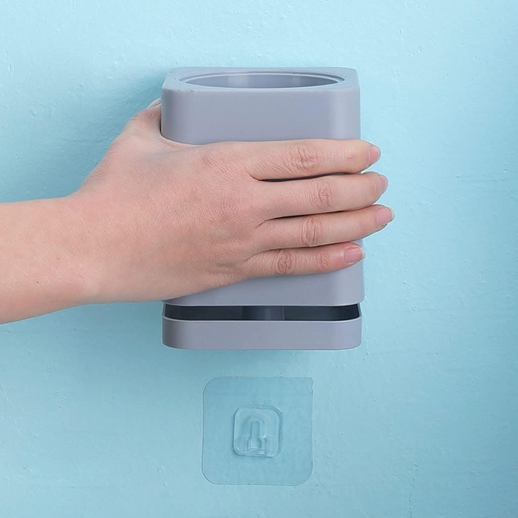 Toilet Brush Holder Long Handle Wall-Mounted Toilet Multifunctional Toilet Brush Simple Design Toilet Brush Household Bathroom Cleaning Toilet Brush Set Toilet Brush Holders(D)