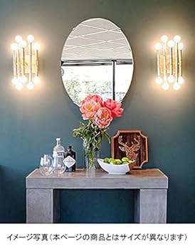 壁掛け楕円ミラー薔薇 壁掛け楕円ミラー薔薇