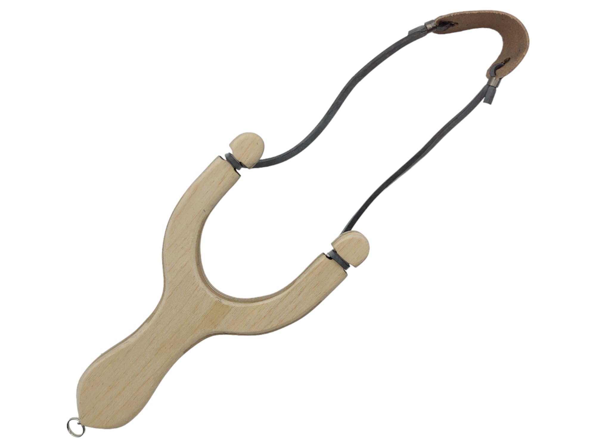 Fionda de madera colorida - fionda para juegos de rol - disfraz de carnaval - juegos medievales - Fabricado en Italia (Natural)