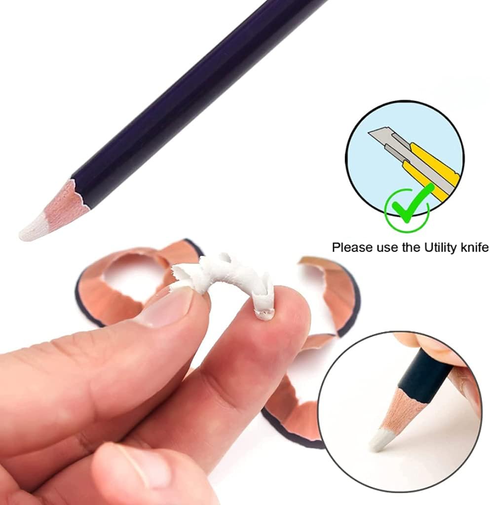 6PCS Artist Eraser Pencils Sketch Pencil Eraser Drawing Pen-Style Erasers for Ideal for Artist Beginners Home School Off, As Described