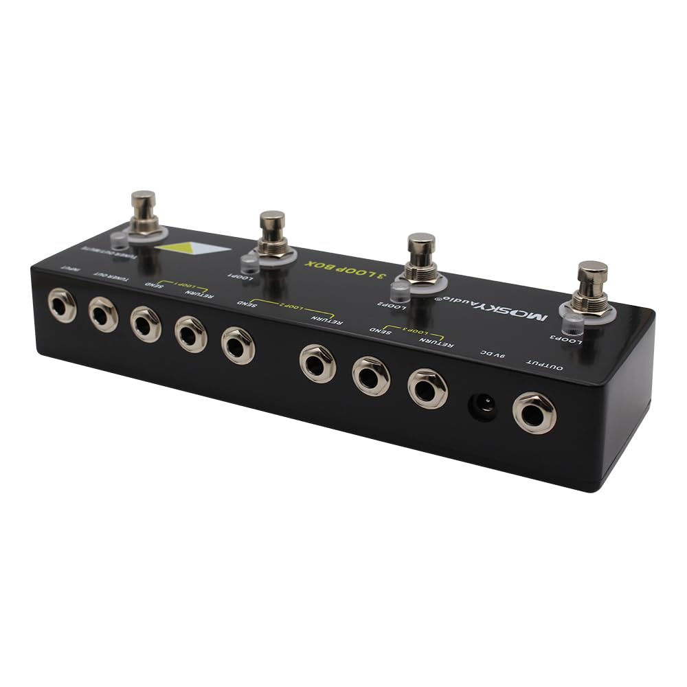 3 LOOP BOX Chitarra Effetto Pedale Looper Pedale Tuner Mute Out