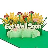 Bajayvovo Get Well Pop Up Card,3D Greeting Get Well Soon Cards, Sympathy Card, Encouragement Card, Speedy Recovery for Family Friends Colleagues