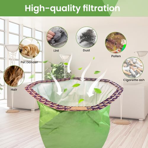 Image of 20 Pack 107314 Backpack Vacuum Bags Compatible with ProTeam 6 QT Backpack Vacuum Cleaner,for Super Coach Pro 6, GoFree Flex Pro, ProVac FS 6