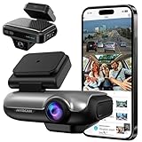 Dual 4G LTE Dash Cam Front Inside, Car Security Camera with 64GB Card, Remote Live View, 24/7 Parking Surveillance, GPS, IR Night Vision, Two-Way Talk, App Alerts, Cloud/SD Storage, OBD Cable Included