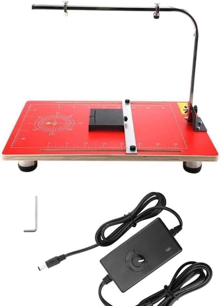Electric Hot Wire Foam Cutter Machine, Styrofoam Cutter Foam Cutting Tool Sponge Cutter Working Stand Table, for DIY Foam Carving Modeling and Crafts, 38x58cm
