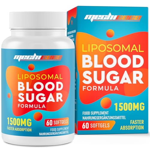 Liposomal Blood Sugar Supplement 1500mg - Supports GLP-1 High Strength Antioxidant AMPK Activator High Absorption Cardiovascular Heart No Gluten No Soy