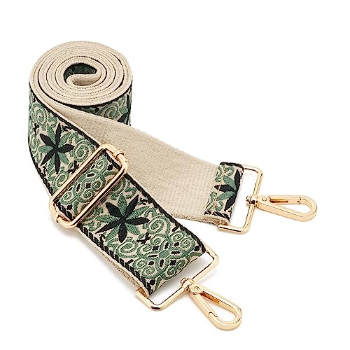 Image of Wide Shoulder Strap Adjustable Replacement Belt Guitar Style Crossbody Bag Handbag Strap Multicolor Canvas Straps(Wide:2in)(Color83)