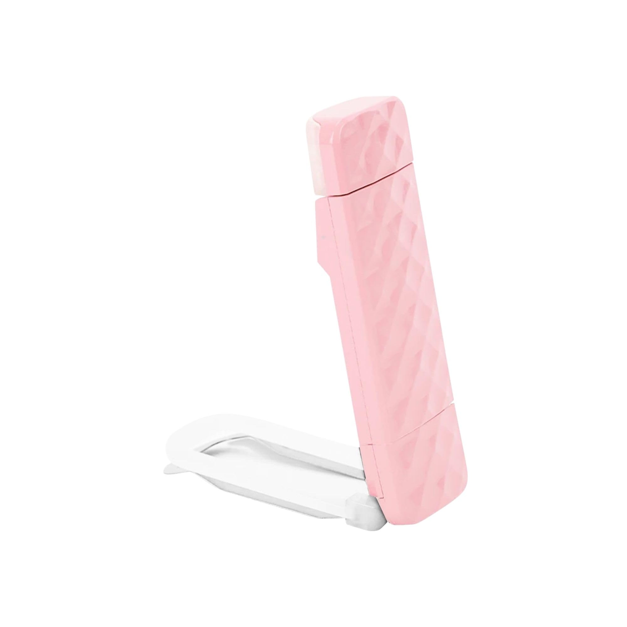 Runesol Rosa, Luz Para Leer Con 5 LED, Luz De Lectura Recargable Con Clip, 3 Modos De Protección Para Vista, Carga USB Para 80 Horas, Idéale pour les Amateurs des Livres