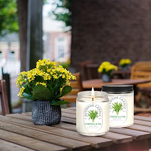 Citronella Candles Outdoor Indoor Large, 6 Pack 7.1 Oz Soy Wax 270 Hours Long Lasting Citronella Candles Sets For Home Garden Patio Balcony #TOP1