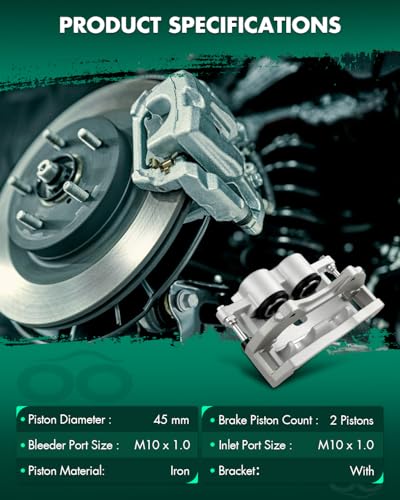 Image of SCITOO Front Left Disc Brake Caliper With Bracket 18B4966 | Fit For Cadillac,For Pontiac Models - For Bonneville 2004-2005,For CTS 2006-2007,For SRX 2004-2009,For STS 2005-2008 1PC