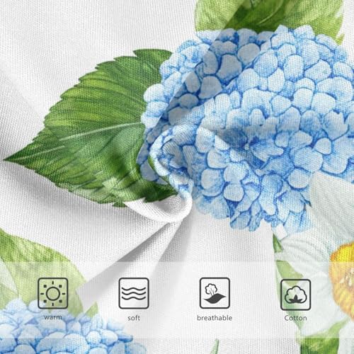 Cotton Girls Underwear Toddlers Blue Hydrangeas White Girl Panties Cute Fun Kids Briefs Undies 2t3