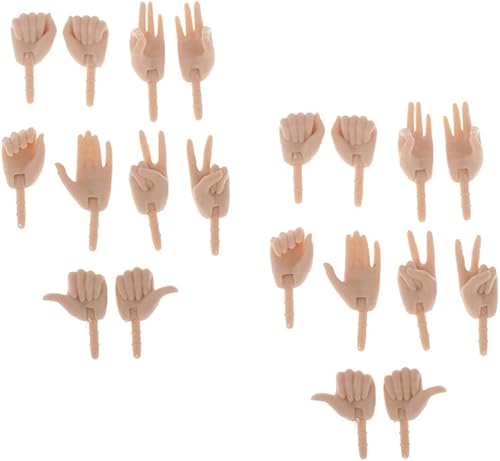 harayaa Modelo de manos móviles de 16 muñecas para muñecas de bricolaje