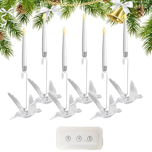 Velas LED navideñas con temporizador para decorar chimeneas y mesas