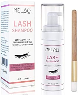 Eyelash Extension Cleanser Eyelid Foaming Cleanser Lash Foam Shampoo for Extensions, Oil, Paraben & Sulfate Free,100% Safe for Natural Lashes, Non-Irritating, Perfect for Professional Salon 1.69fl.oz