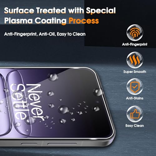 Image of PreCure (2+2) Tempered Glass for OnePlus 13S, 2 Pieces Screen Protector Film with 2 Pieces Rear Camera Protector, 9H Hardness Film Lens Ultra HD Tempered Glass