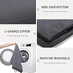 Dog-Crate-Bed-Waterproof-Dog-Beds-for-Medium-Dogs-Rose-Velvet-Soft-Fluffy-Washable-Dog-Bed-with-Removable-Cover-Anti-Slip-Bottom-35-x-22-Inch-Gray