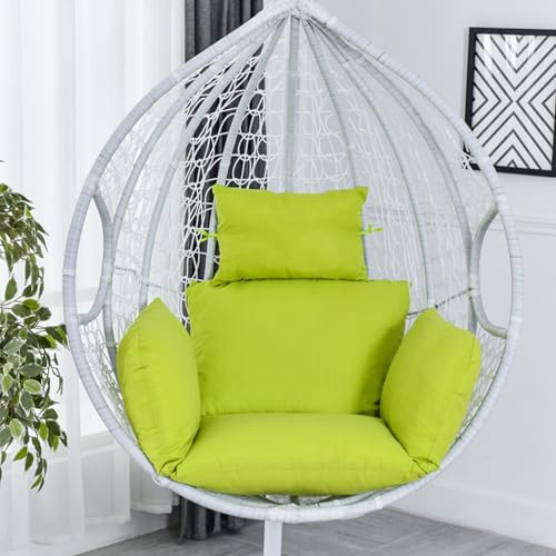 Hamaca columpio de huevo, silla colgante para interiores y exteriores, para patio y dormitorio, silla colgante de ratán con soporte