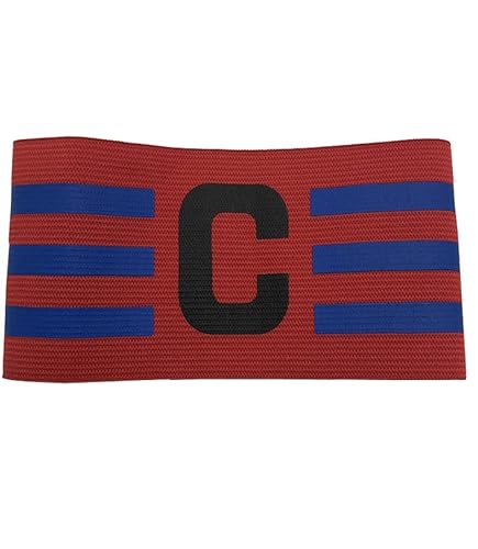 Braçadeira de Futebol Faixa de Capitão Cores Variadas Envio Imediato (Bordô)