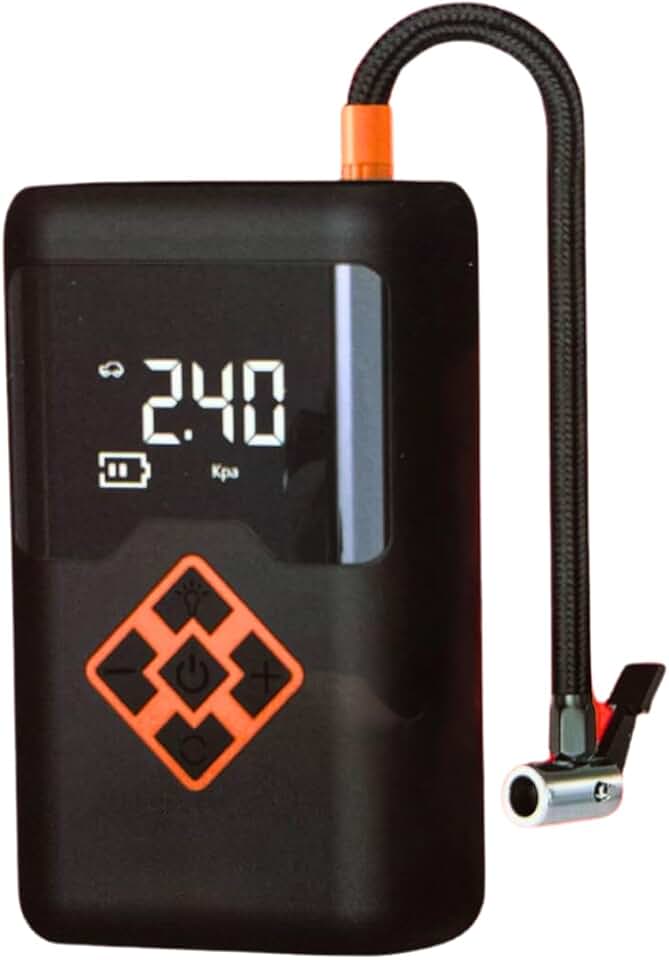 Mini Compressor de Ar Portátil Bomba De Ar E Calibrador De Pneu Recarregável Inteligente Inflador