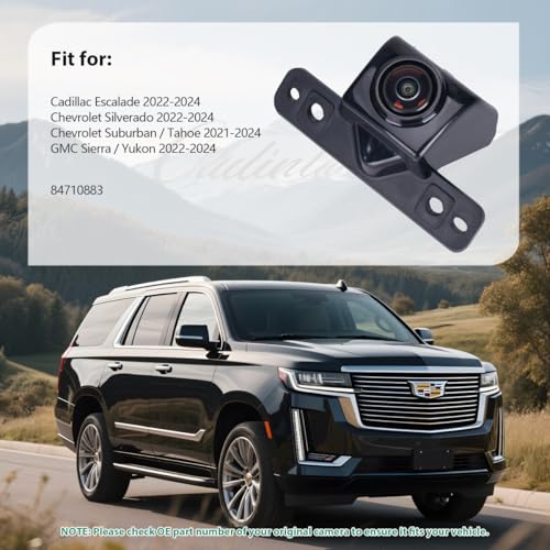 Image of 84710883 OE Front View Replacement Camera for Cadillac Escalade 2022-2024, Chevrolet Silverado 2022-2024, Chevrolet Suburban /Tahoe 2021-2024, GMC Sierra /Yukon 2022-2024 by GreenYi