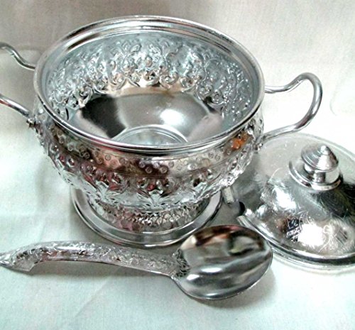 Thai Design Aluminum Rice Serving Bowl /Size 20Cm #TOP1