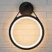 Produktbild Lucande LED Wandleuchte außen 'Mirco' (Modern) in Schwarz aus Aluminium (1 flammig, inkl. Leuchtmittel) - LED-Außenwandleuchten Wandlampe, Led Außenlampe, Outdoor Wandlampe für Außenwand/Hauswand