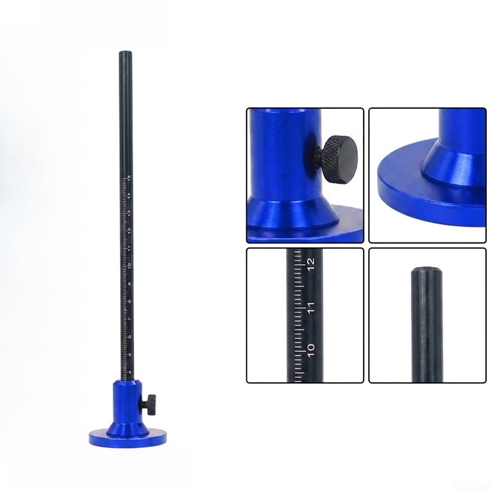 para herramienta Medición Profundidad Carpintería 22cm Ajustable(Blue)