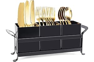 Kitchen Utensil Holder: The Silverware Organizer and Flatware Caddy for Forks, Spoons, and Knives
