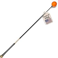 Vista 9 de Orange Whip Entrenador de swing de golf patentado y fabricado en Estados Unidos para mejorar el ritmo, la flexibilidad, el equilibrio, el tempo