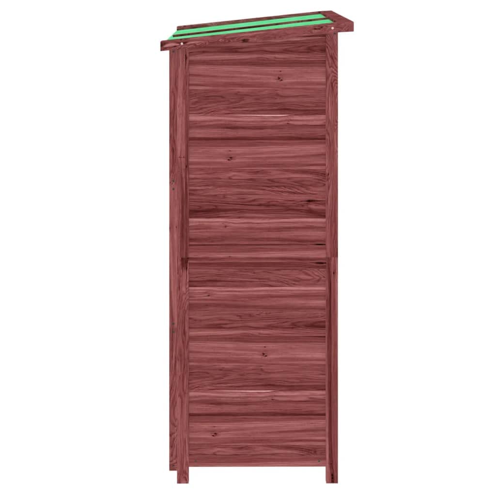 Caseta de madera maciza de pino, 83 x 57 x 140 cm, para accesorios de jardín y herramientas de jardín, con techo impermeable y gran espacio de almacenamiento