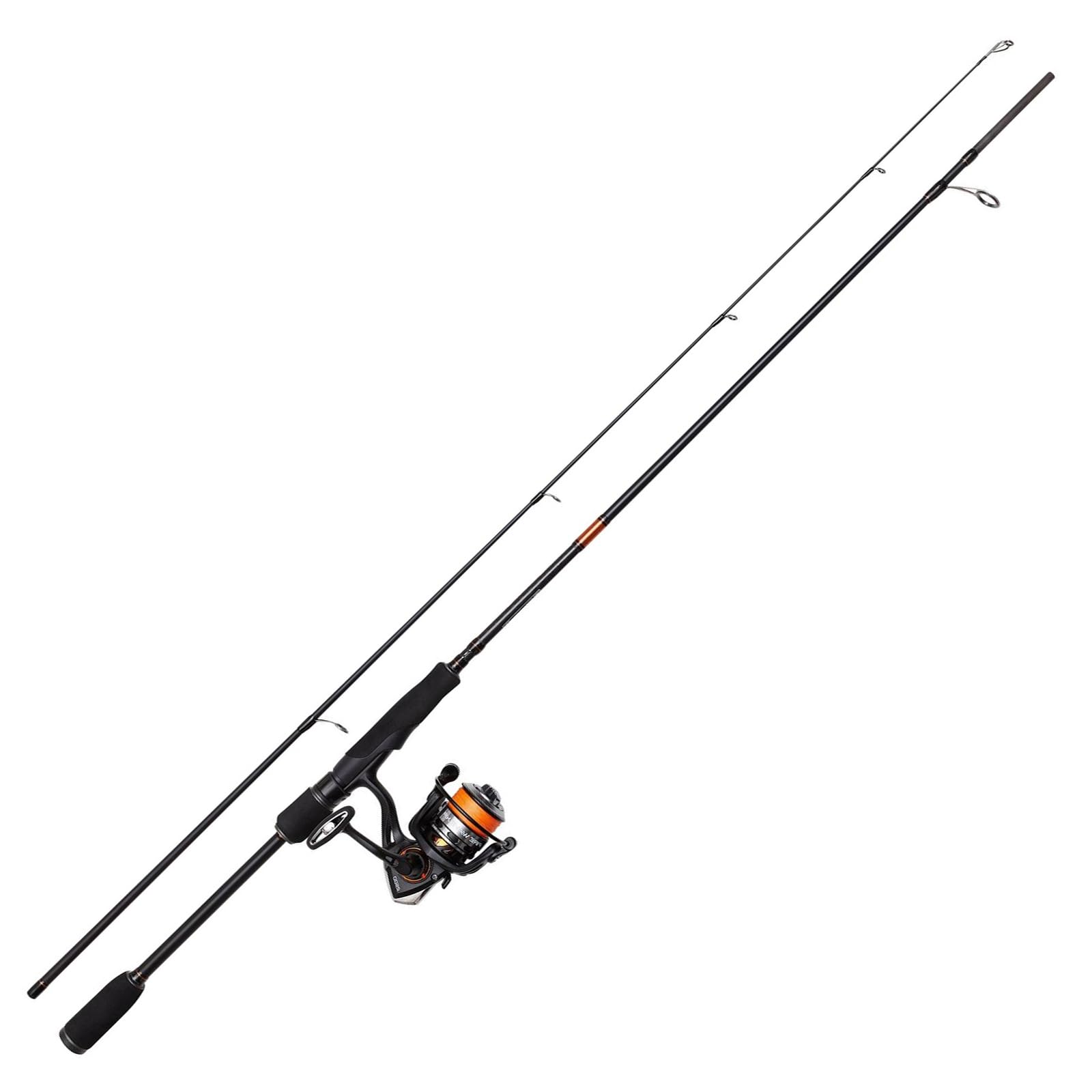 DAM Fire Wave XP Spinning Combo, Freshwater Angler Fishing Rod & Reel Pike Perch Zander & More, Strong Leightweight & Versatile, Black, 2.44m Fast Rod, 4000 Size Reel