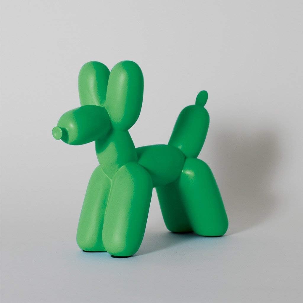 Firstofakind Balloon Dog Sculpture - Modern Decor Ceramic Dog Statues, Accents Dog Figurine Modern Sculpture - Shelf Decorations for Home Bedroom Living Room & Office Decor (Orange): Kitchen & Dining