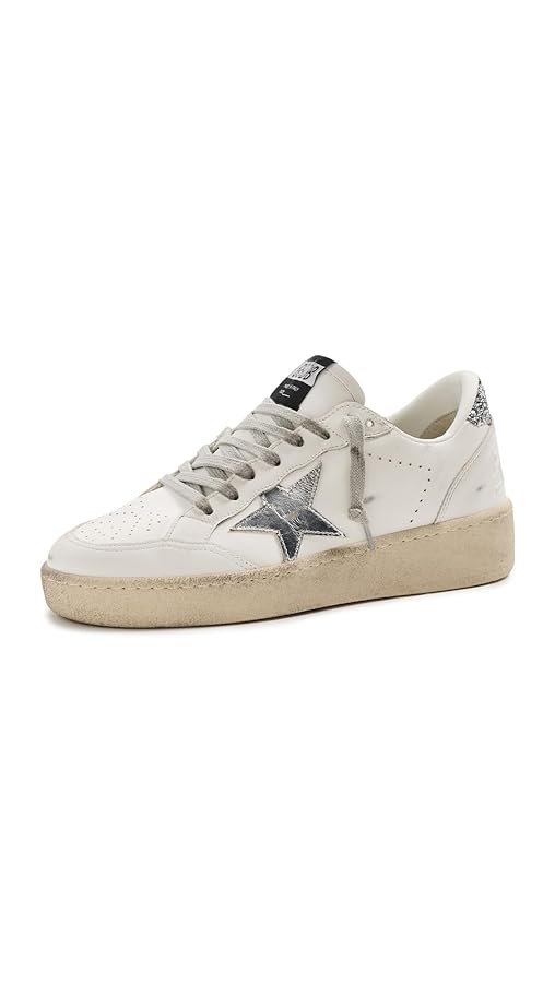 【GOLDEN /ゴールデングース】 BALL STAR SILVER Amazon.com | Golden Goose Women's Ballstar 2 Leather Upper