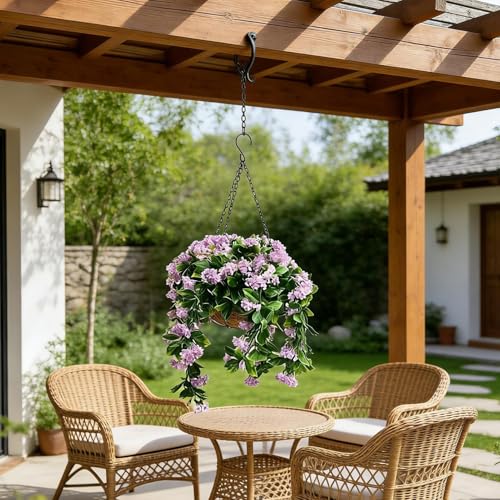 Fleurs artificielles à suspendre extérieur fausses fleurs patio balcon