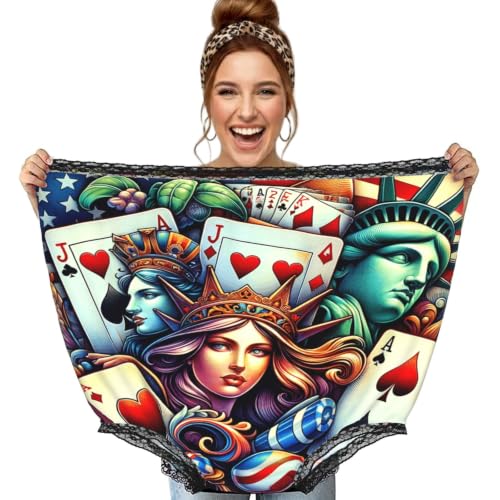 Culotte surdimensionnée pour grand-mère poker noir